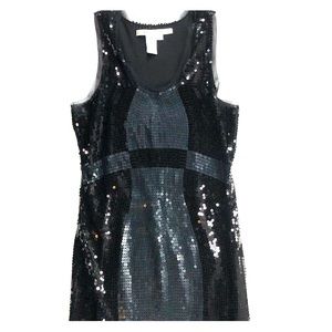 Max Studio black and gray sequined dress